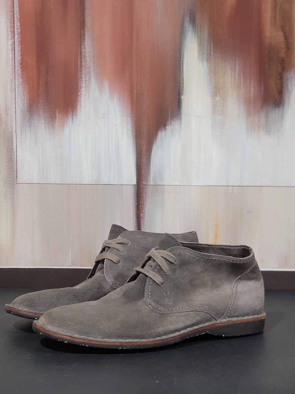 John Varvatos Men's Suede Chukka Boots in Gray